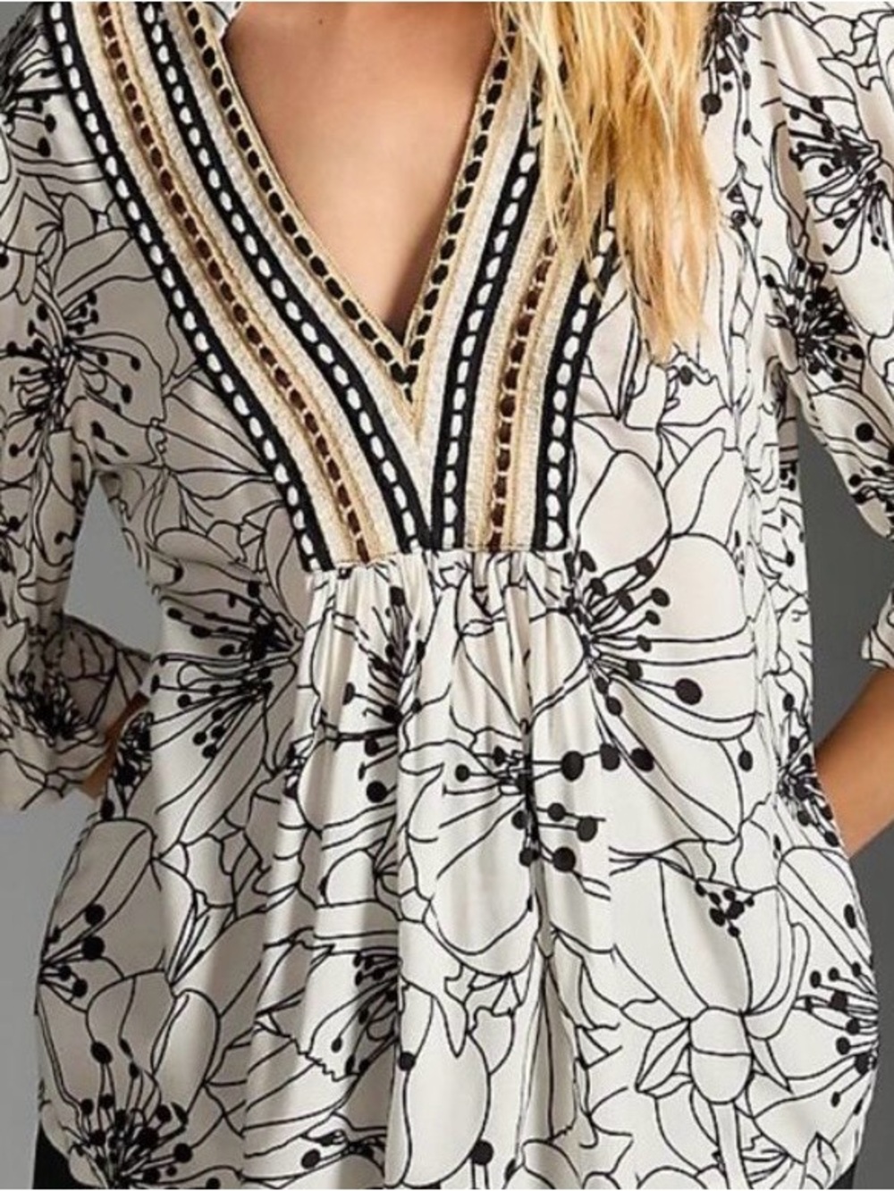 NWT Anthropologie Bl-nk London Women’s Stephanie Top Blouse Tunic Size L Petite - Picture 14 of 14
